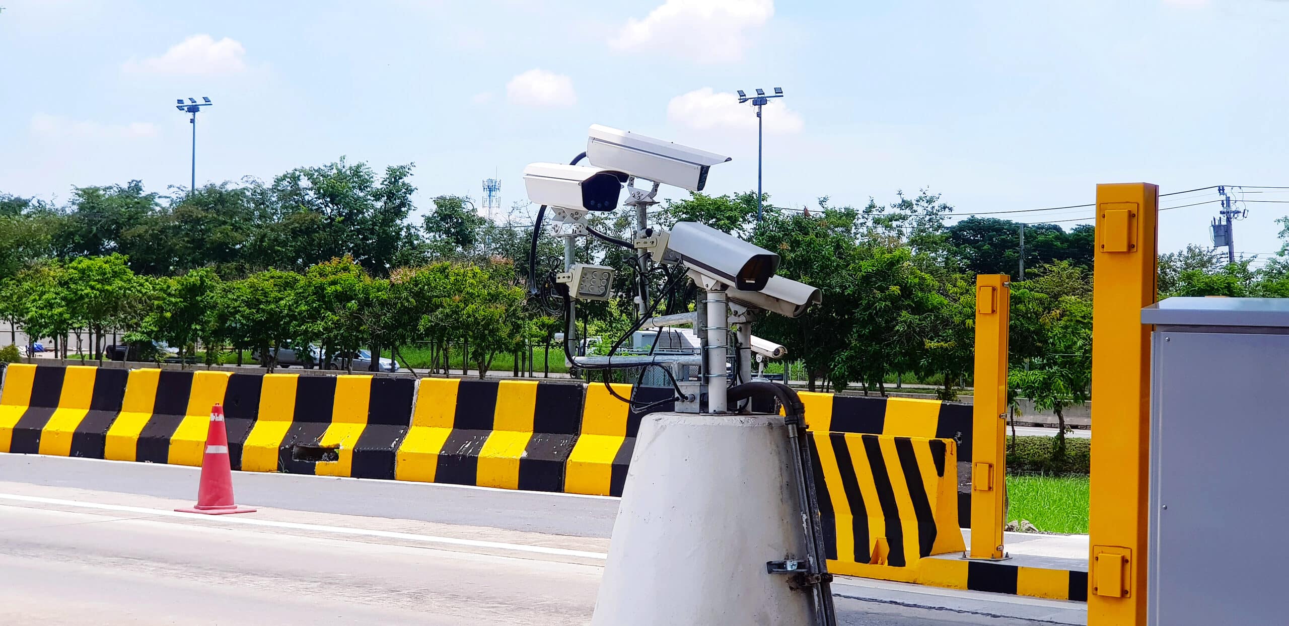 CCTV camera installed for recording accident